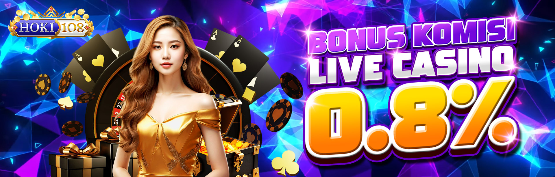 BONUS KOMISI LIVE CASINO 0.8%