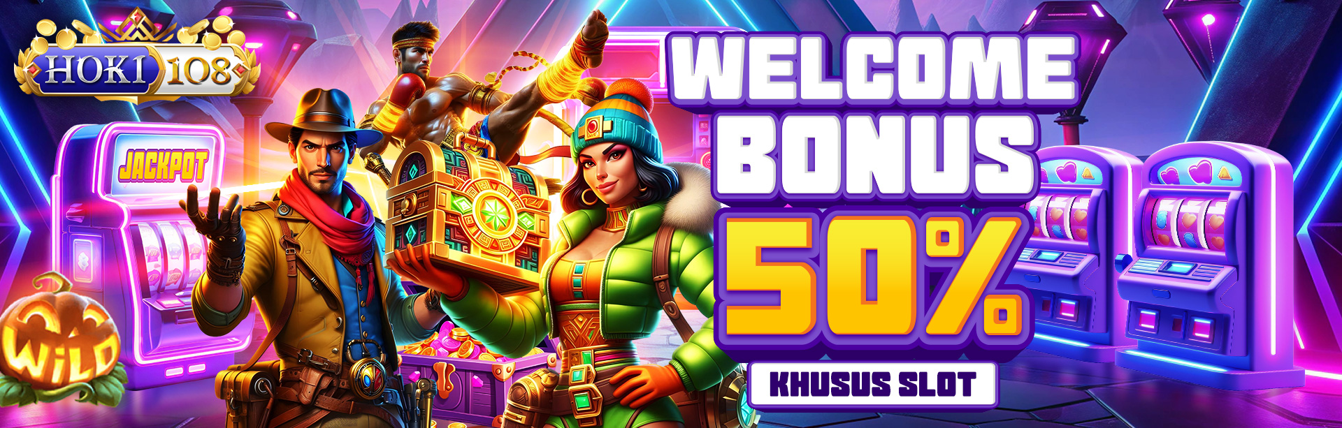 BONUS NEW MEMBER 50% SLOT DIAWAL