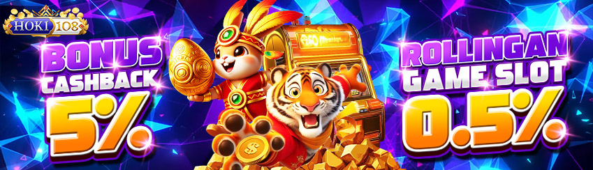 BONUS CASHBACK 5% + KOMISI 0.5% SLOT