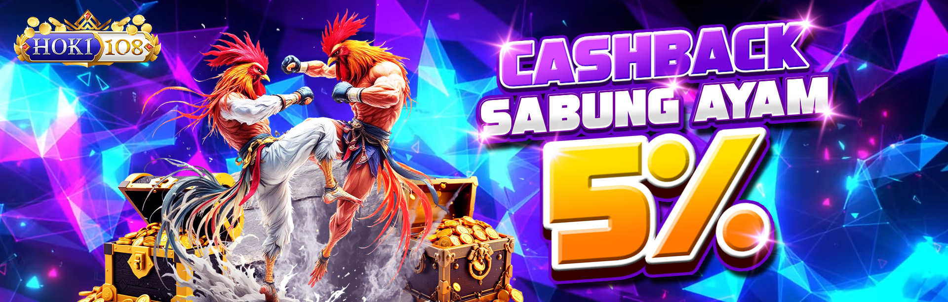 CASHBACK SABUNG AYAM 5%